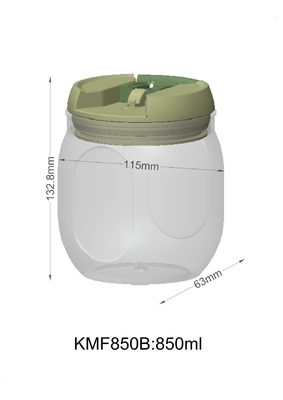 850ml ODM PP produto o fechamento fácil 1200ml da garrafa plástica