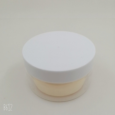 Recipientes vazios do creme de cara da dupla camada, frascos cosméticos com tampas 5g 15g 20g