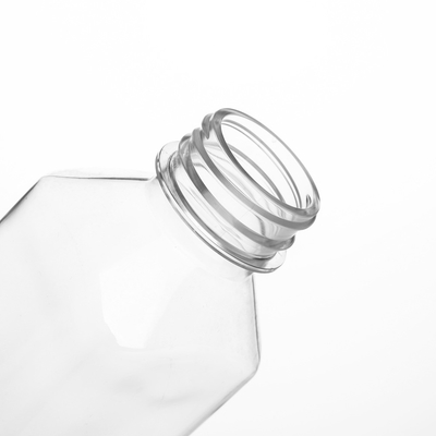 garrafas plásticas do espaço livre de 250ml 300ml para a forma do quadrado da bebida dos sucos